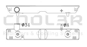 COOL3R 08TRU03541 - TANKET SUP. KUBOTA / YANMAR / KOBELCO ( 465 x 69 ).