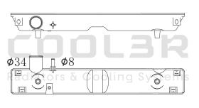 COOL3R 08TRU03542 - TANKET INF. KUBOTA / YANMAR / KOBELCO ( 465 x 69 ).